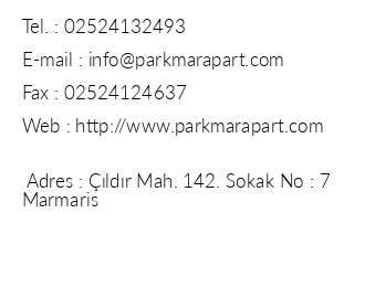 Park Mar Apart iletiim bilgileri